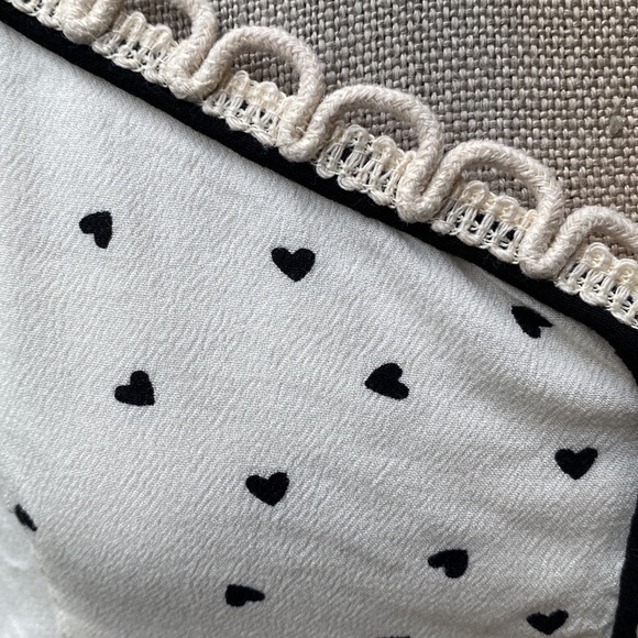 Free People short top with spaghetti straps and heart design. So cute! - Picture 5 of 13